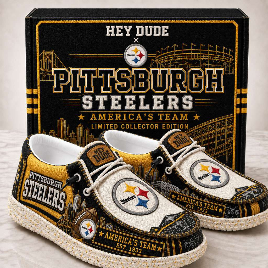 Pittsburgh Steelers Merch Est 1933 America's Team Roger Slip-On Loafers Gift Ideas For Fans