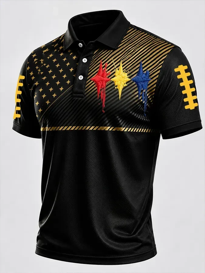 Pittsburgh Steelers Merch Game Day Pittsburgh Football Polo Shirt Steelers Fan Outfit
