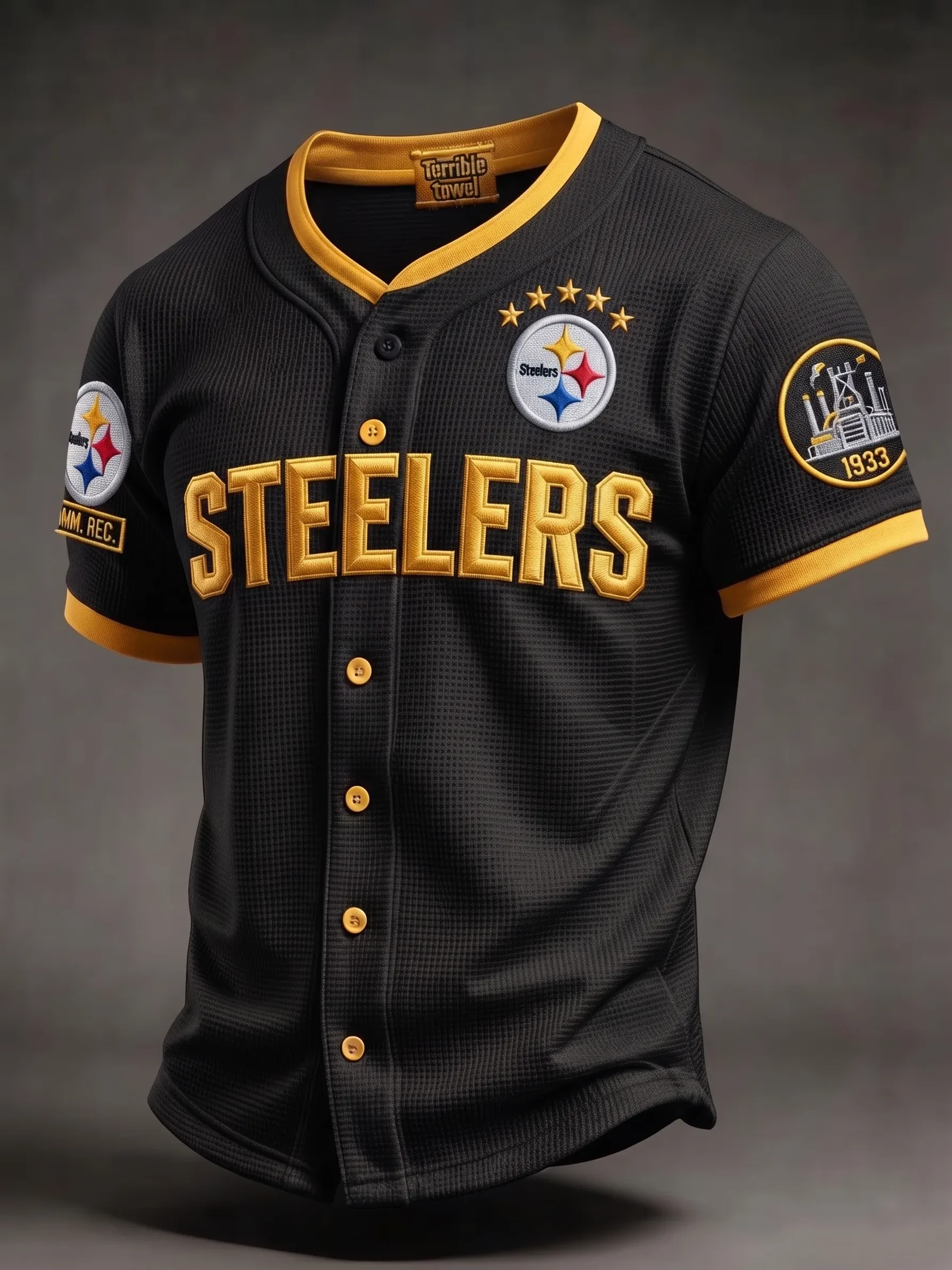 Pittsburgh Steelers Merch Game Day Steelers Baseball Jersey Birthday Present For Football Fan