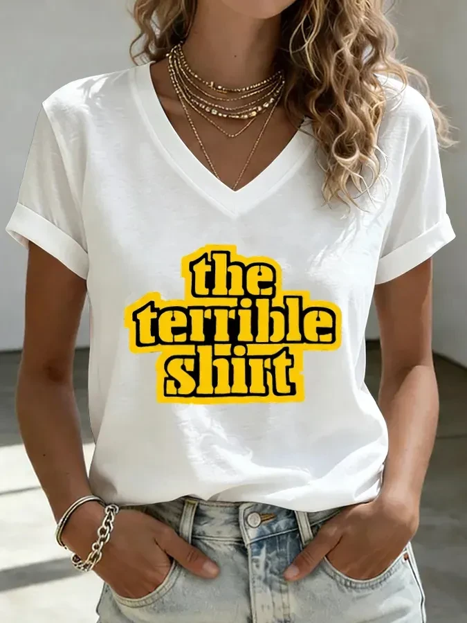 Pittsburgh Steelers Merch The Terrible Shirt Game Day V-Neck Shirt Pittsburgh Tailgate Fan Gift