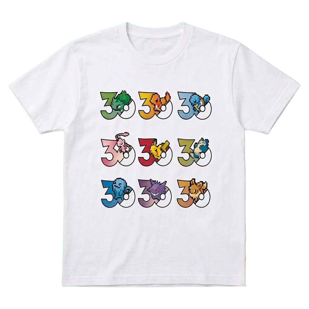 Pokemon Pixel 8 Bit 30Th Anniversary Shirt Pokemon Merch Gifts For Friends