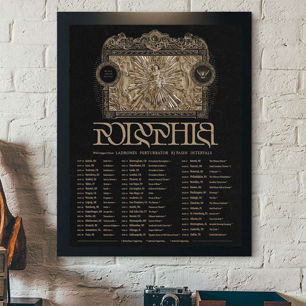 Polyphia Be Not Afraid World Tour 2026 2027 Schedule Dates Poster Polyphia Merch Rock Fan Gifts