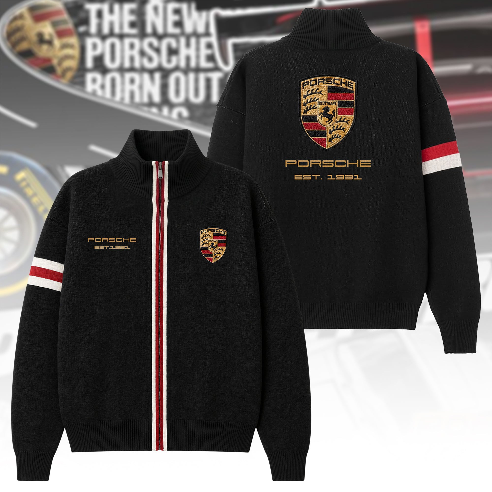 Pors Est 1931 Zipper Stand Collar Jacket Birthday Gift Ideas For Him Pors Est 1931 Zipper Stand Collar Jacket Birthday Gift Ideas For Him