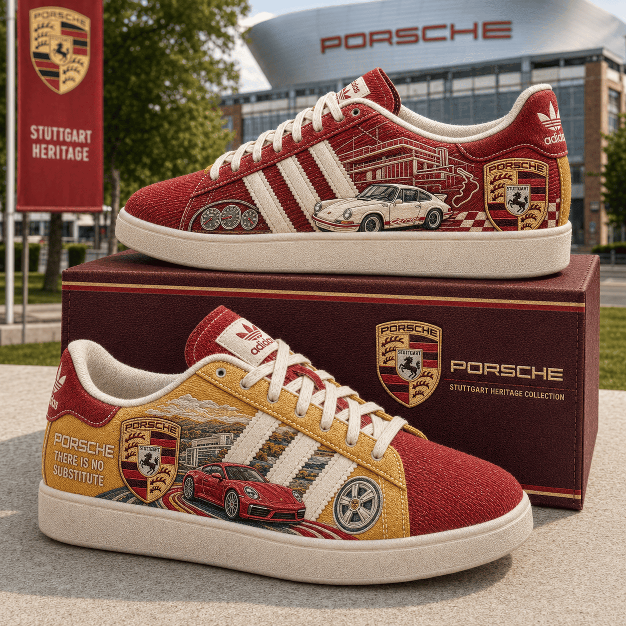 Porsche There Is No Substitute Shoes Sneakers Porsche Merch Gift For Car Enthusiast Porsche There Is No Substitute Shoes Sneakers Porsche Merch Gift For Car Enthusiast