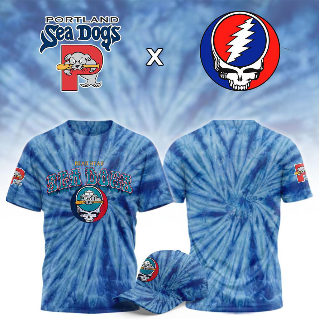 Portland Sea Dogs X Grateful Dead Night 2026 T-Shirt Sea Dogs Merch Gifts For Baseball Fans