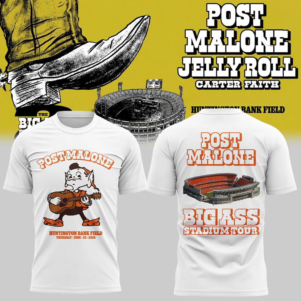 Post Malone Big Ass Stadium Tour 2026 T-Shirt Post Malone Merch Cool Gifts For Music Lovers