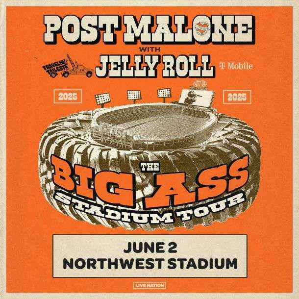 Post Malone The Big Ass Stadium Tour June 2 2025 Poster Post Malone Merch Wall Art Decor