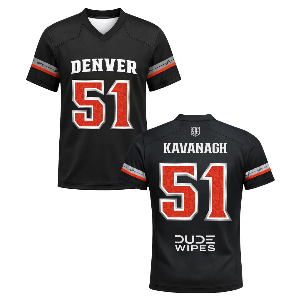 Premier Lacrosse League Merch 2026 Kavanagh #51 Denver Outlaws 2026 Player Jersey Fan Gifts