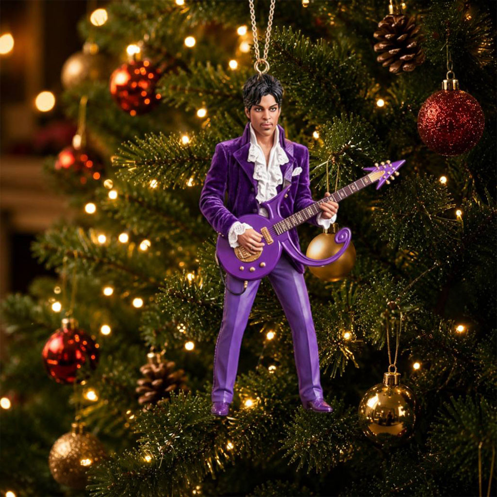 Prince Love Symbol Guitar Ornament Christmas Tree Ornaments Prince Merch Gift For Fans