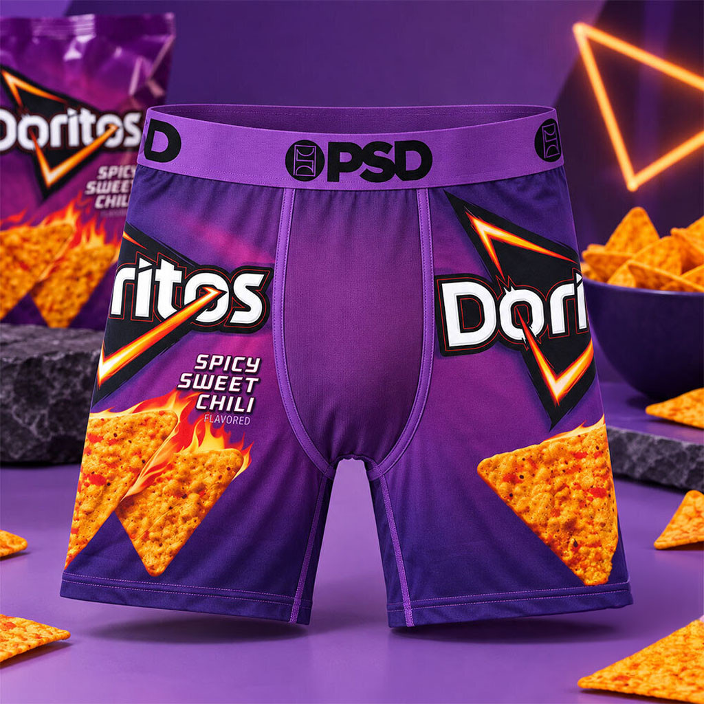 PSD Doritos Spicy Sweet Chili Boxer Underwear Doritos Merch Gift For My Husband PSD Doritos Spicy Sweet Chili Boxer Underwear Doritos Merch Gift For My Husband
