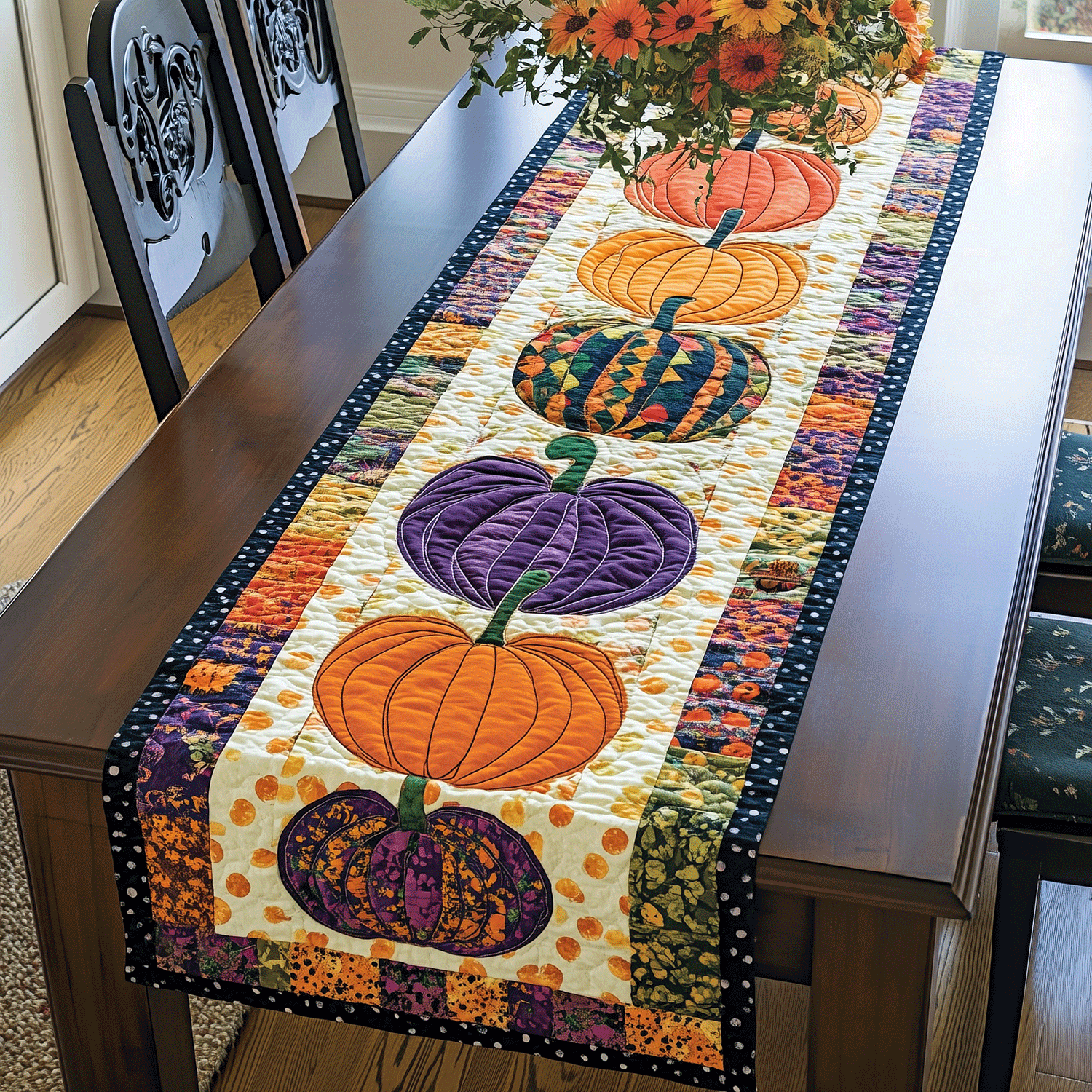 Pumkin Fest Quilted Table Runner Dining Table Runner Awesome Halloween Gifts