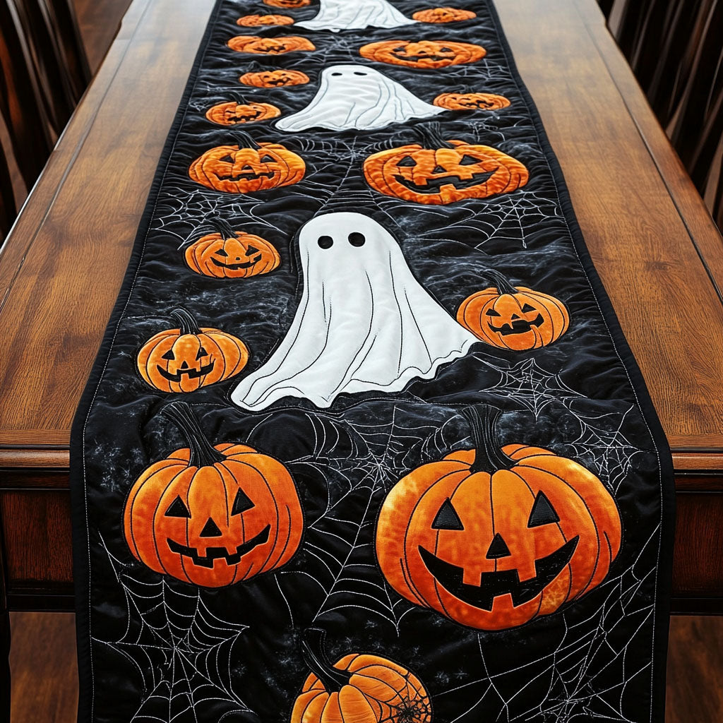 Pumpkin Patch Parade Quilted Table Runner Cool Table Runner Gift Ideas Halloween
