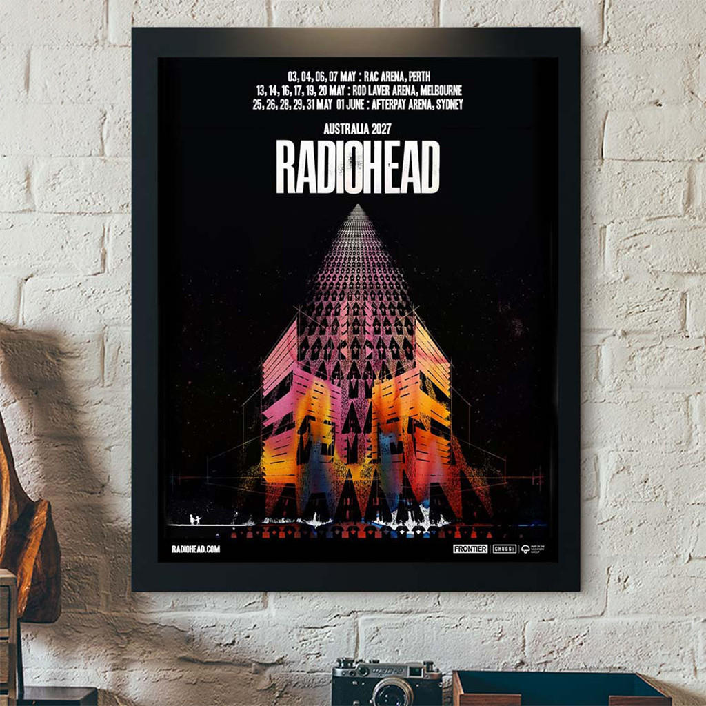 Radiohead Australia 2027 Tour Schedule Dates Poster Radiohead Merch Home Decor For Fans