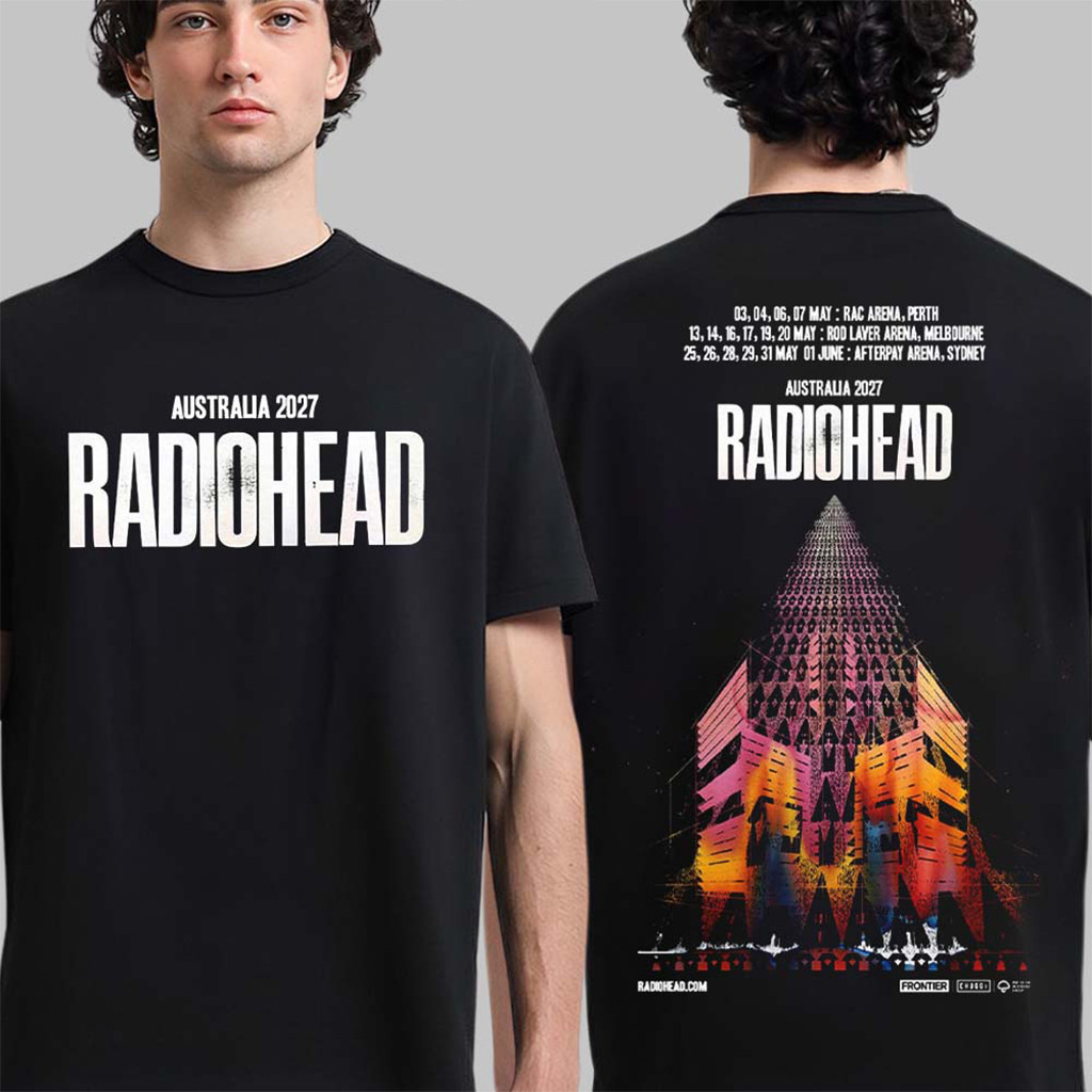 Radiohead Australia 2027 Tour Schedule Dates T-Shirt Radiohead Merch Gift For Rock Band Fans Radiohead Australia 2027 Tour Schedule Dates T-Shirt Radiohead Merch Gift For Rock Band Fans