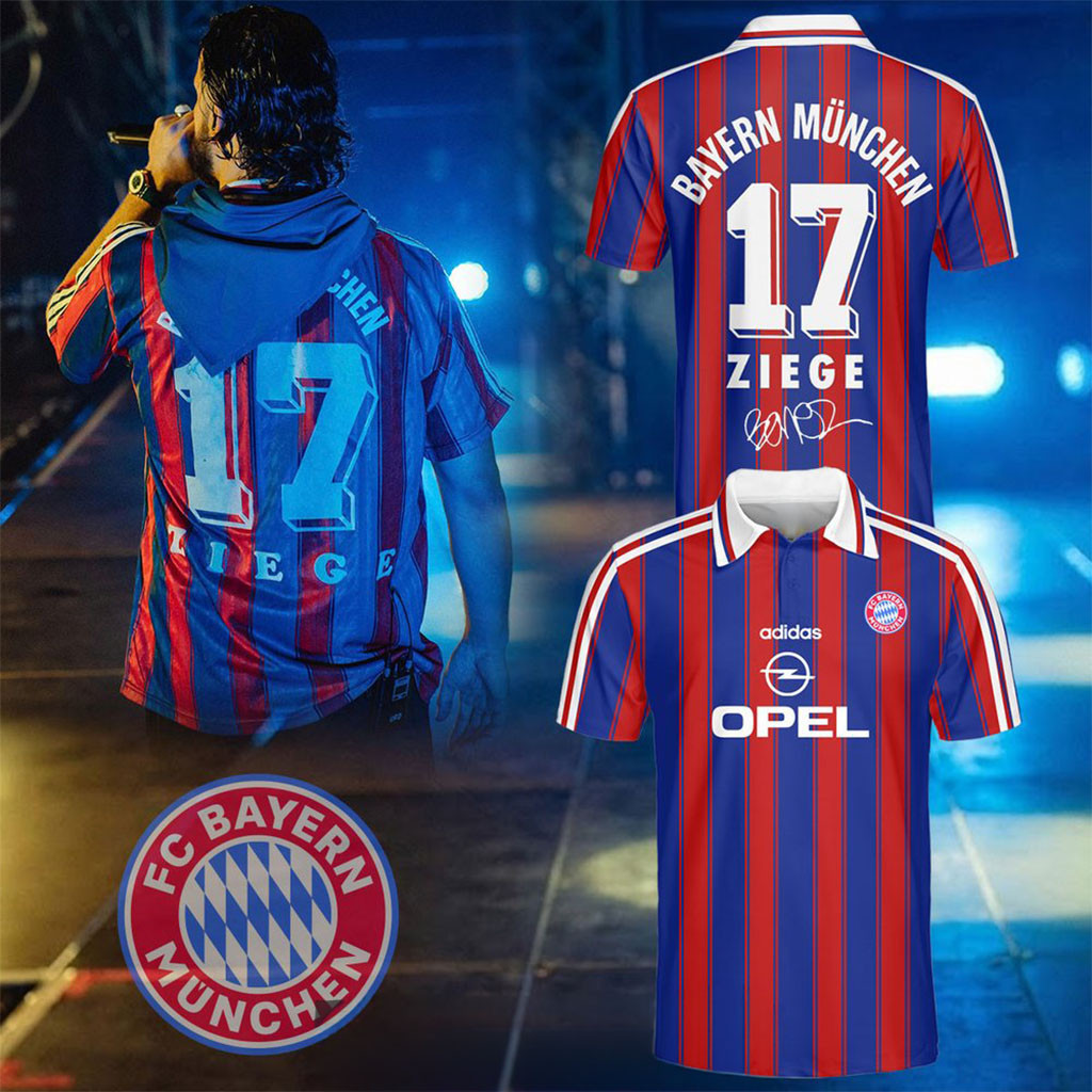 RAF Camora And Bonez MC Vintage Bayern Munich Jersey Polo German Rap Football Apparel For Fans