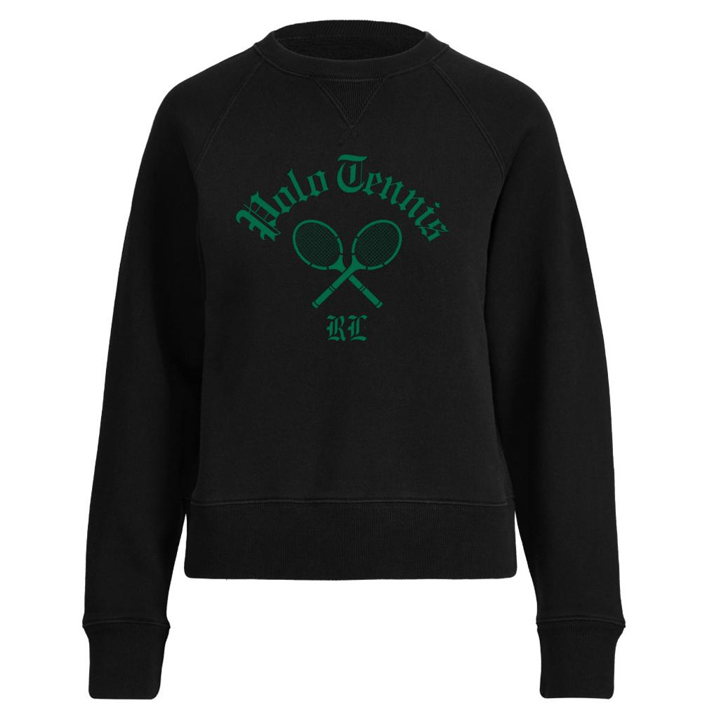 Ralph Lauren The US Open Merch 2026 Polo Tennis Sweatshirt Black Tennis Enthusiast Gift Ideas