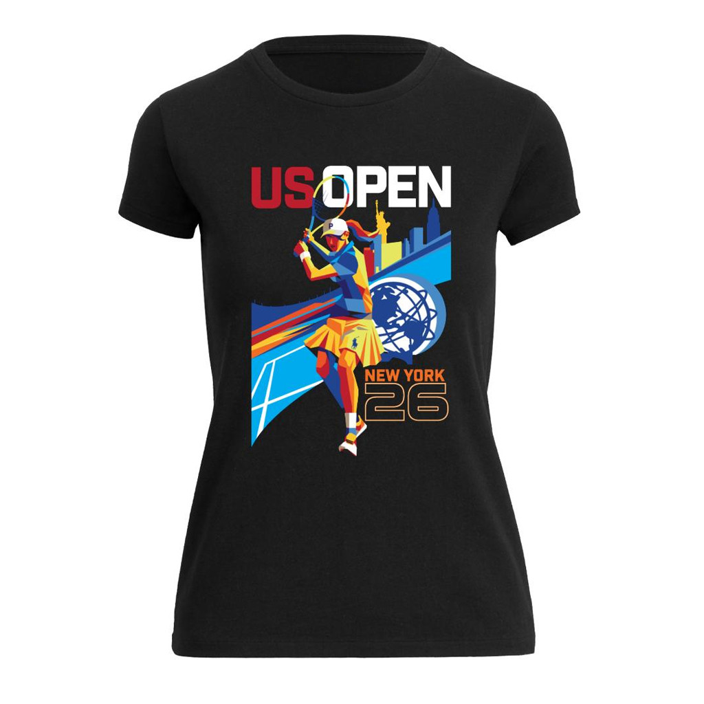Ralph Lauren The US Open Merch 2026 US Open New York Pop Art T-Shirt Black Gift For Sisters