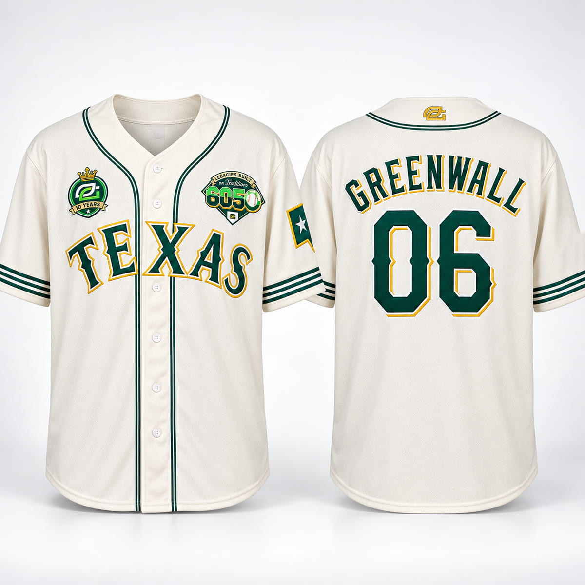 Rangers OpTic Gaming Night Jersey 2026 Green Wall #06 Jersey Texas Rangers Merch Fan Gifts