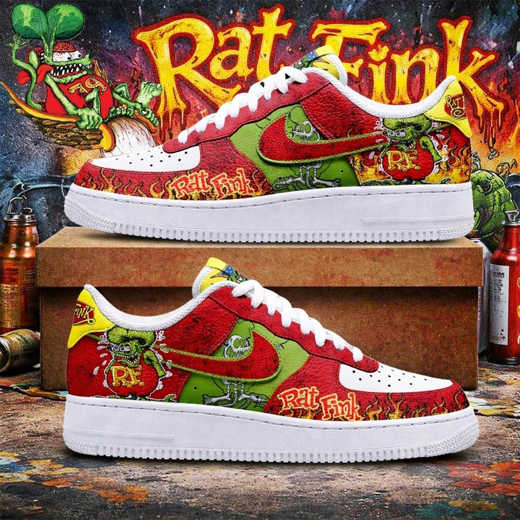 Rat Fink Hot Rod Art Sneakers Classic Kustom Kulture Racing Shoes Car Enthusiast Gift