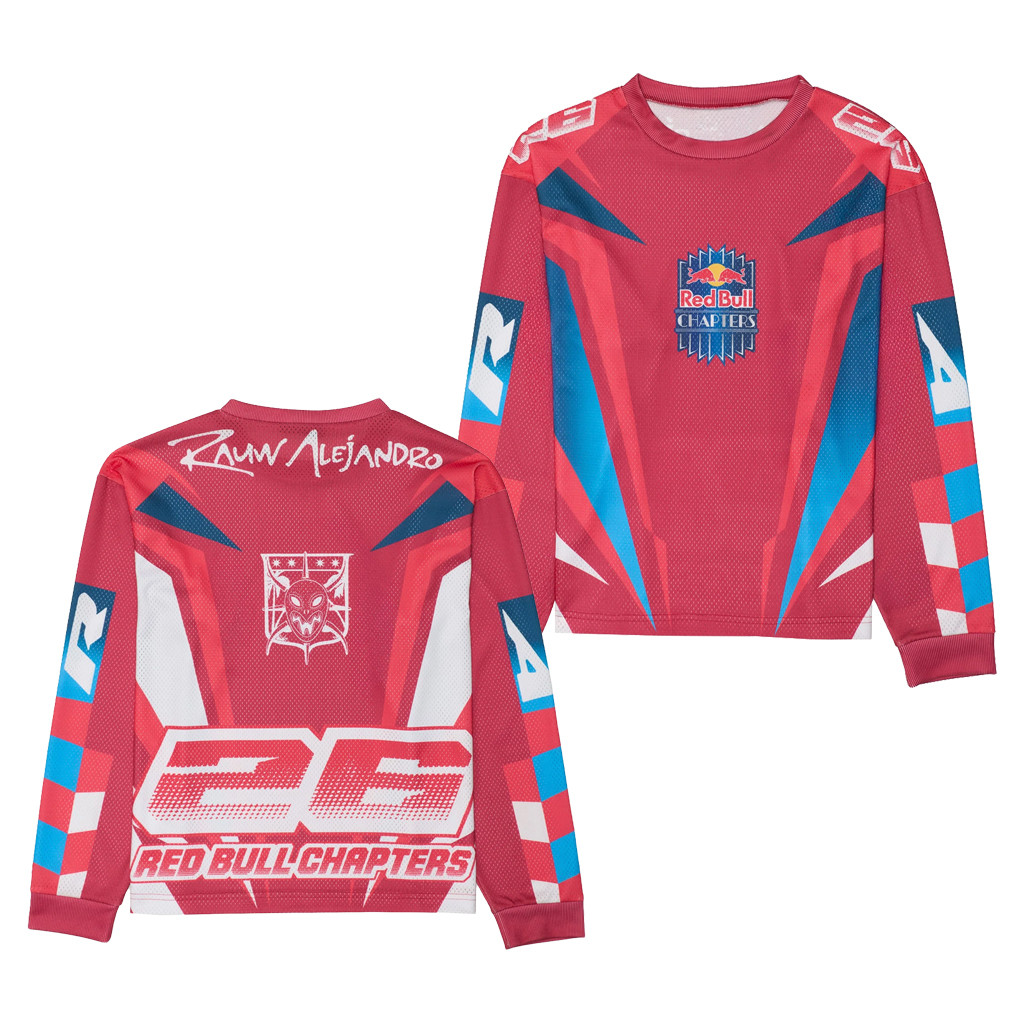 Rauw Alejandro X Red Bull Merch 2026 Red Bull Chapters Long Sleeve Jersey Best Gift For Fans