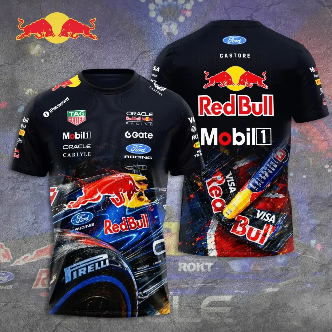 Red Bull Racing 2026 T-Shirt Formula One Motorsport Racing Graphic Tee Gifts For Red Bull F1 Fans