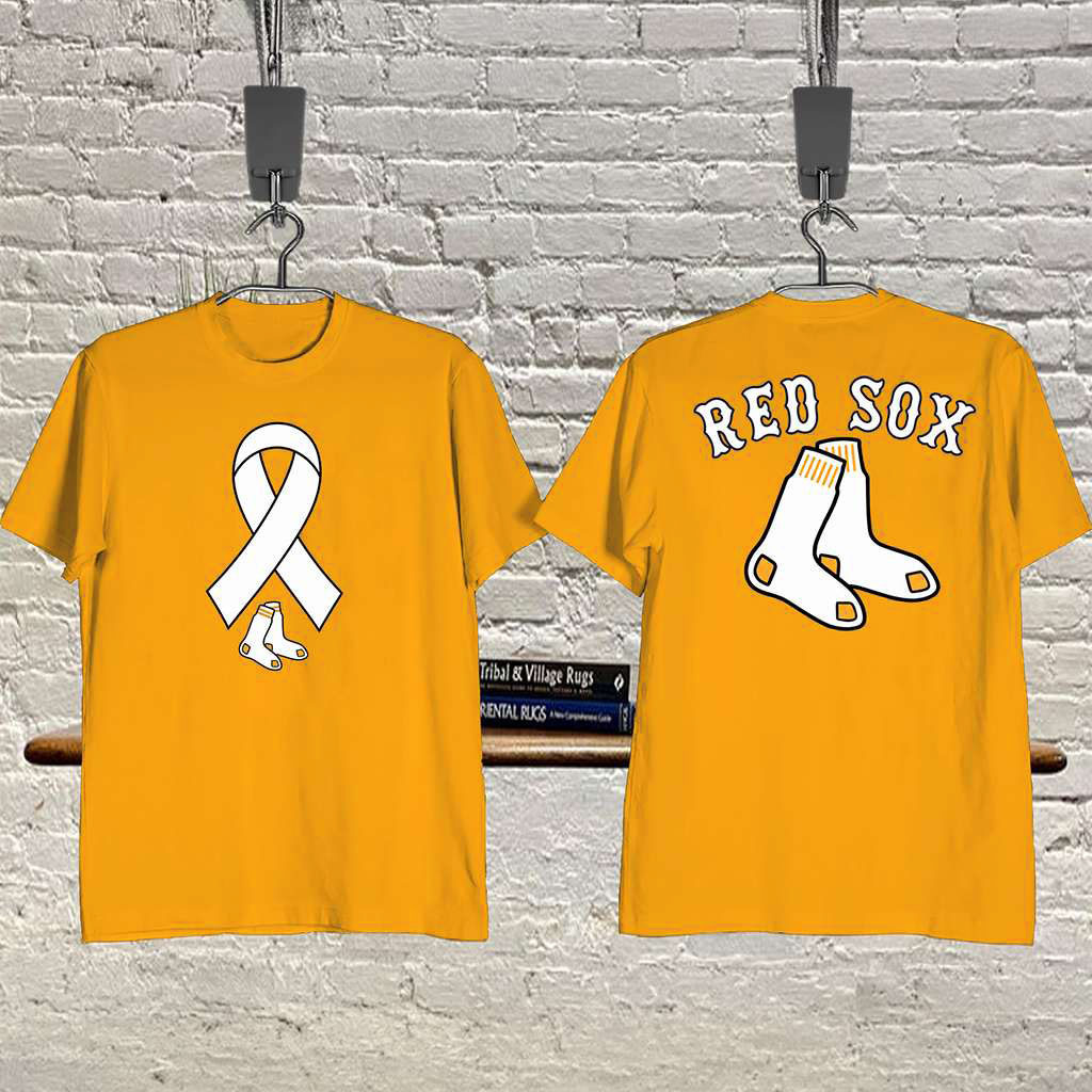 Red Sox Childhood Cancer Awareness 2026 Shirt Boston Red Sox Merch Gifts For Baseball Lovers