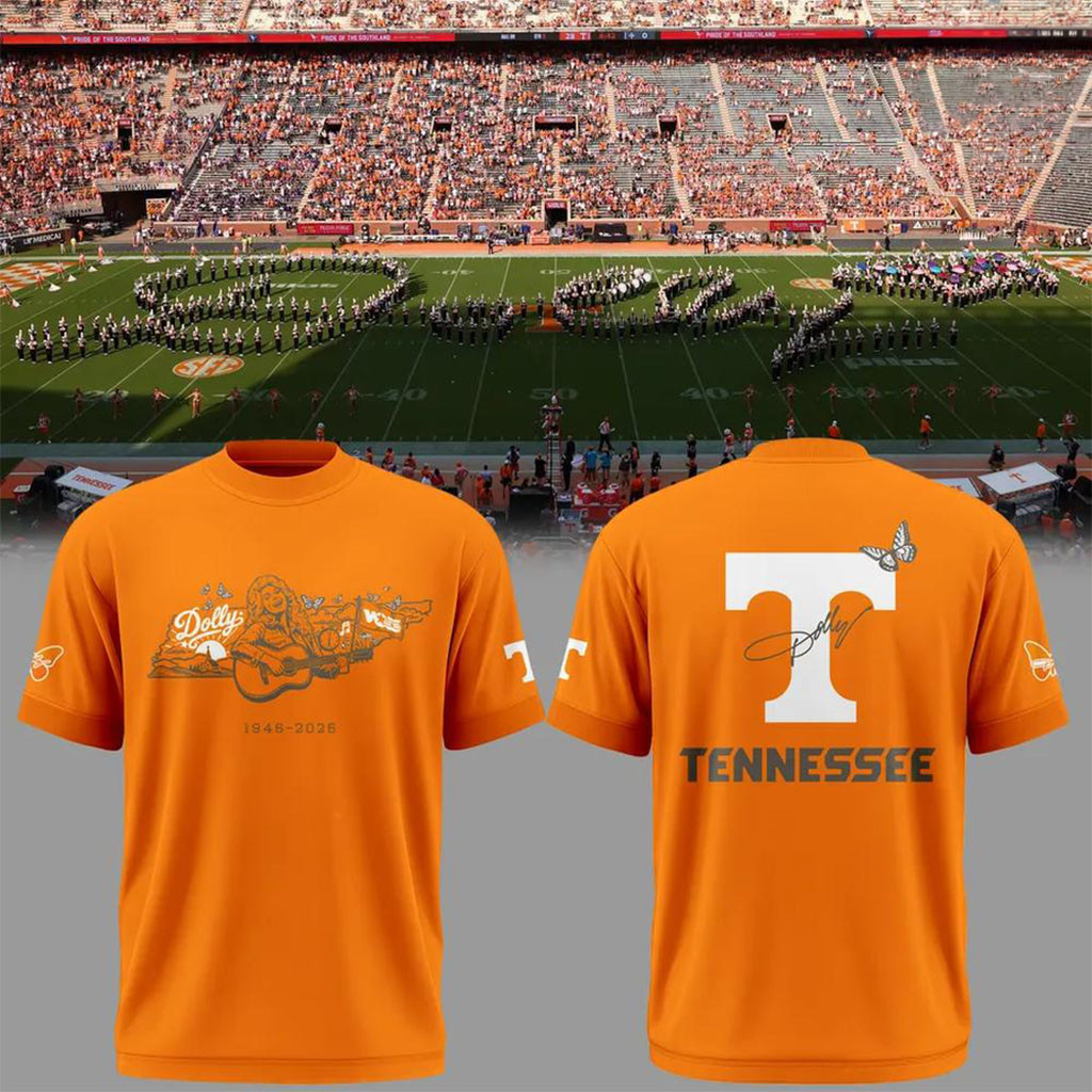 Remembering Dolly Parton x Tennessee Volunteers Orange T-Shirt Thank You Dolly Parton Shirt