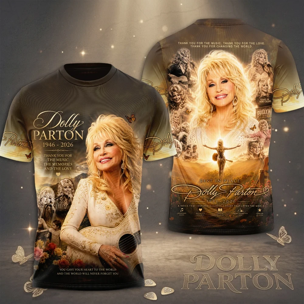 Rest In Peace Dolly Parton 1946 2026 T-Shirt Remembering Dolly Parton Merch Memorial Gifts