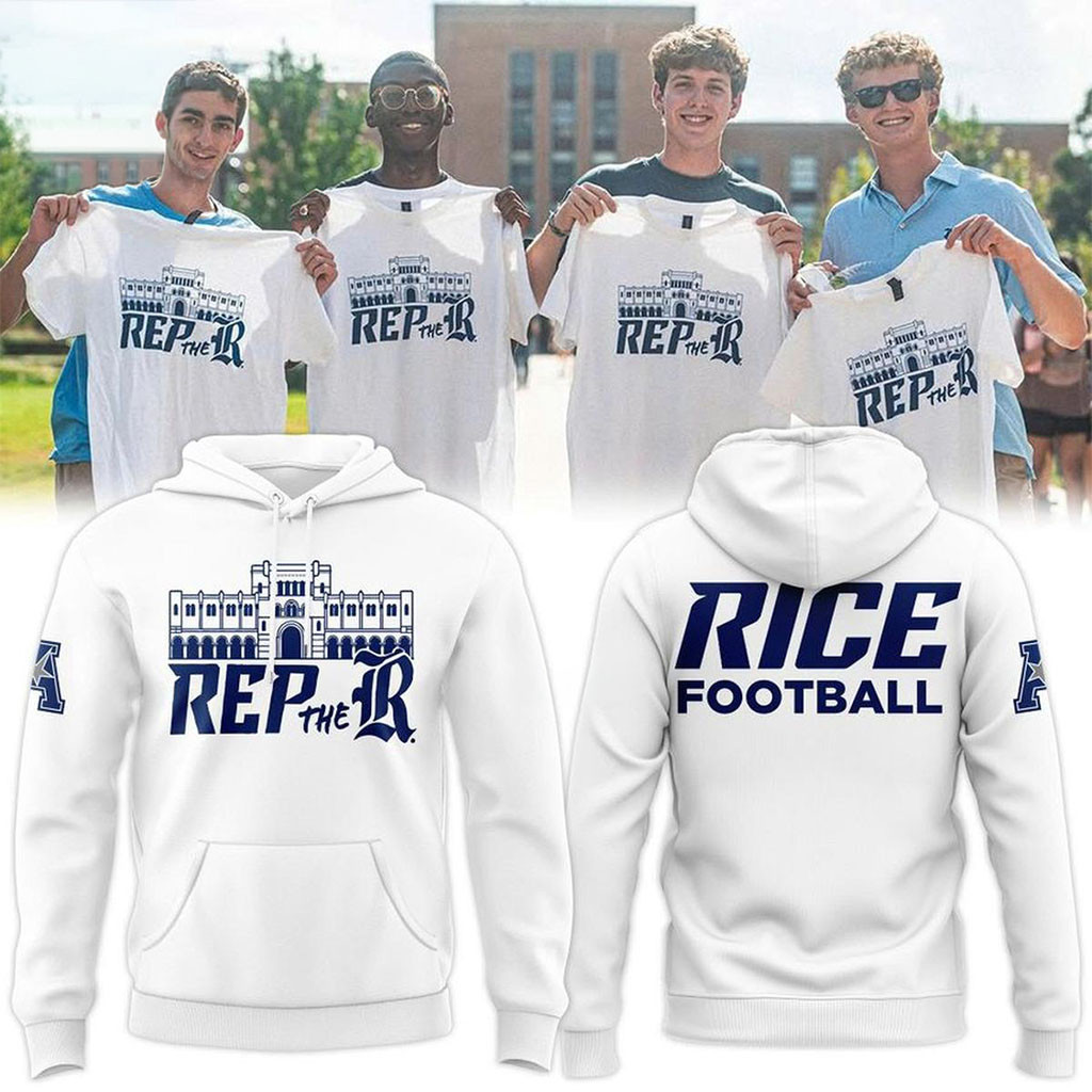 Rice Owls Rep The R 2026 Hoodie Rice Owls Merch Presents For Football Fans