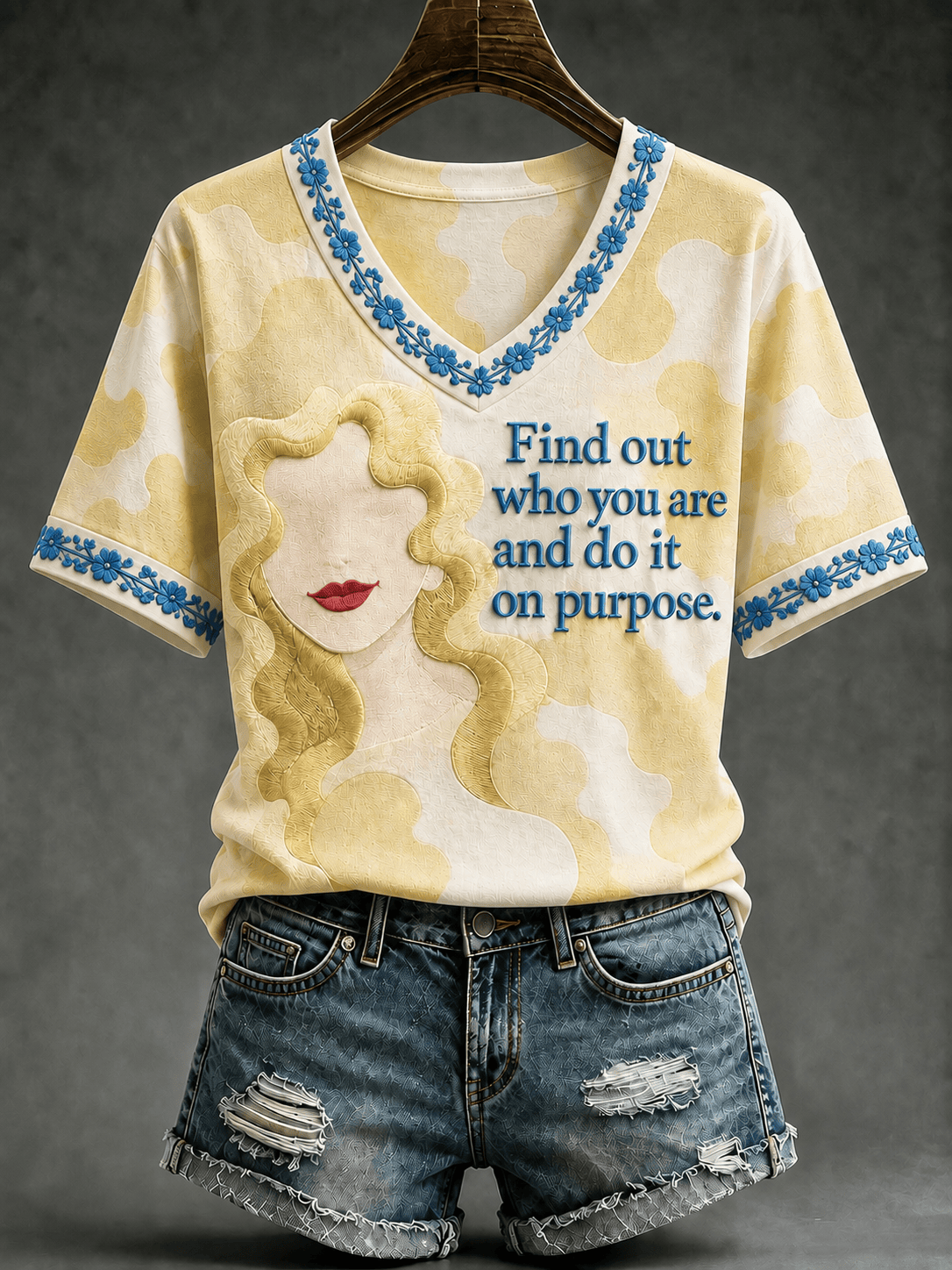 RIP Dolly Parton Merch Find Out Who You Are And Do It On Purpose V-Neck Shirt Memorial Gifts RIP Dolly Parton Merch Find Out Who You Are And Do It On Purpose V-Neck Shirt Memorial Gifts