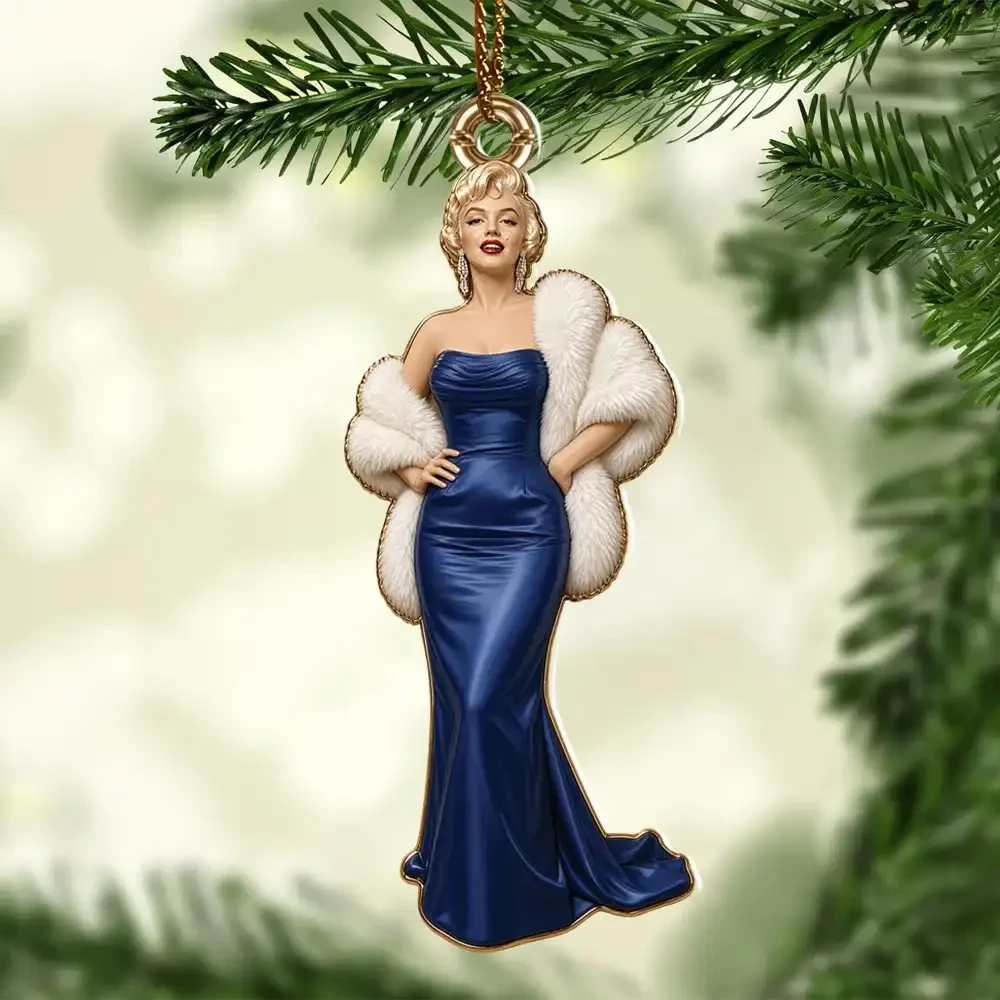 RIP Marilyn Monroe Hollywood Star Christmas Ornament Xmas Tree Decor Memorial Gifts For Fan