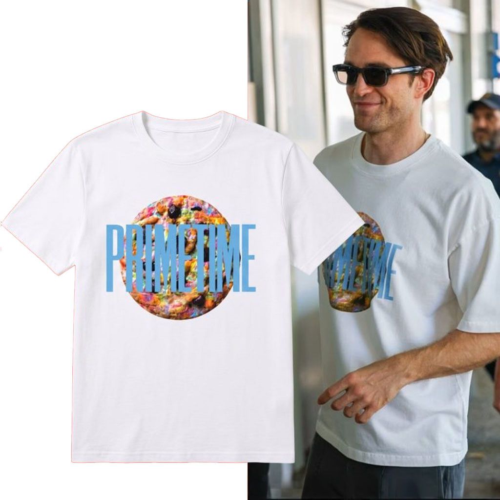 Robert Pattinson Primetime Shirt White Robert Pattinson Merch Gift Ideas For Husband