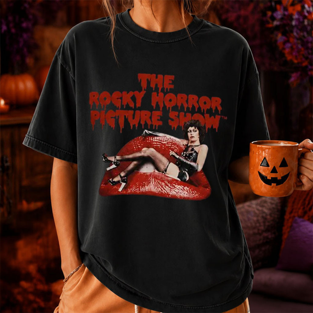 Rocky Horror Picture Show Dr Frank Iconic Throne Pose Movie T-Shirt Frank-N-Furter Merch