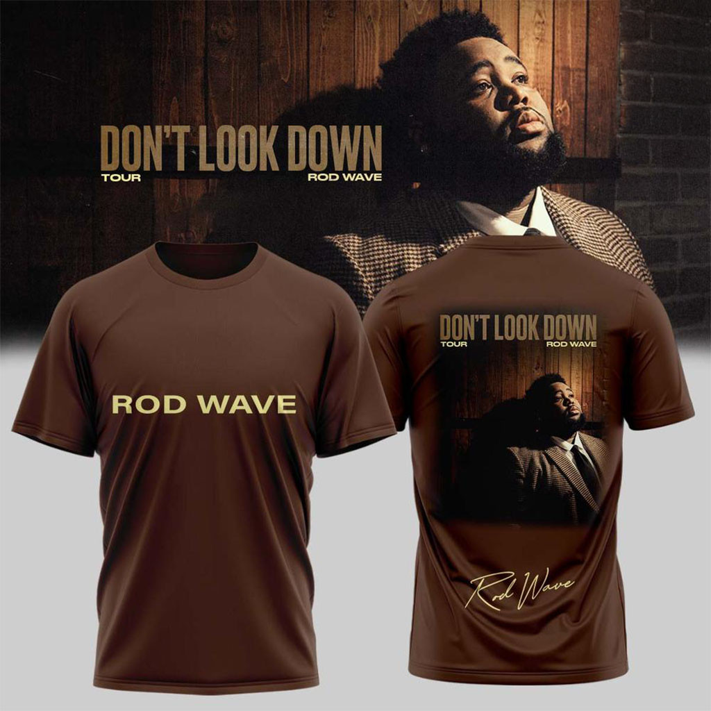 Rod Wave Don't Look Down Tour 2026 Music Concert Signature T-Shirt Rod Wave Merch