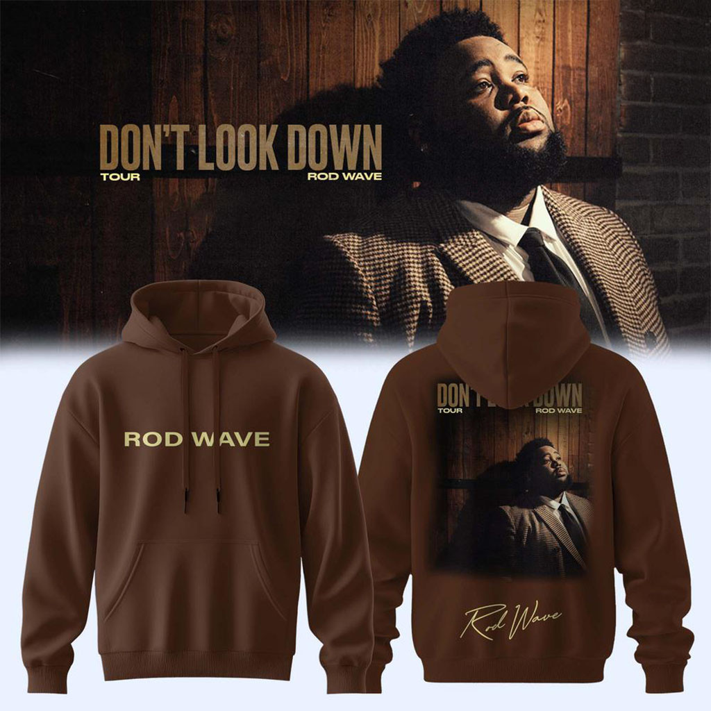Rod Wave Merch Don't Look Down Tour 2026 Music Concert Signature Hoodie Rapper Fan Gifts