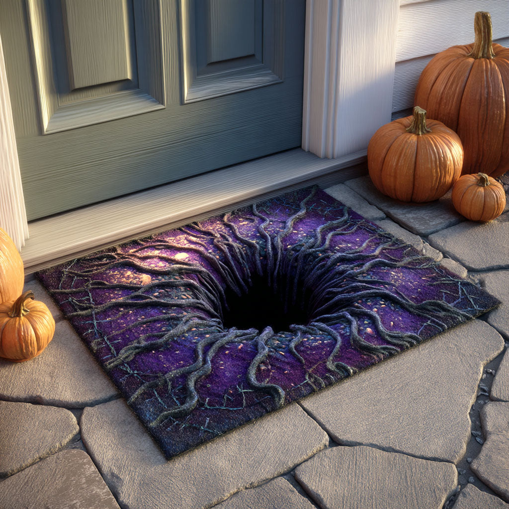 Rooted Abyss Doormat Screaming Doormat Entryway Decor Halloween Goodie Ideas