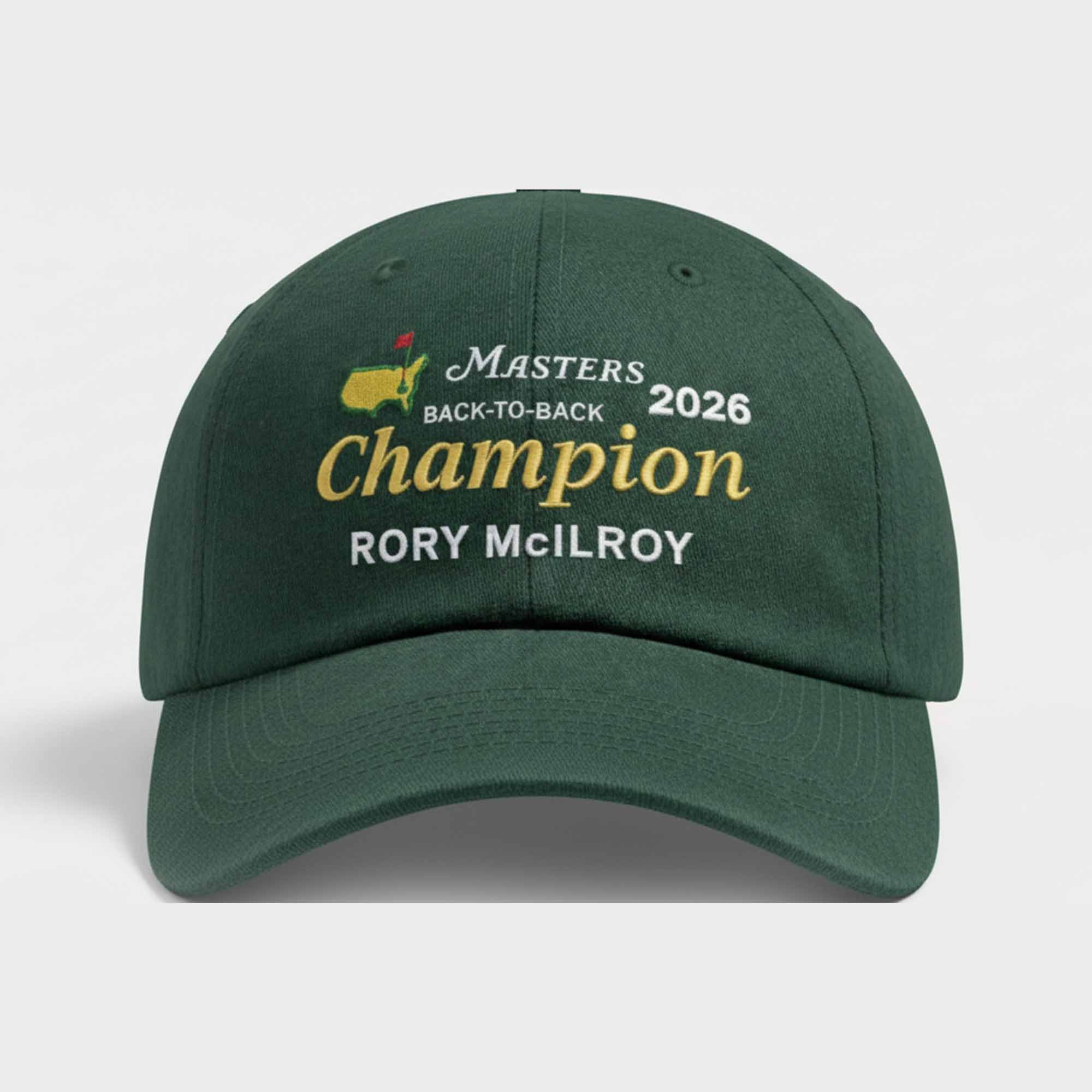 Rory McIlroy Back To Back Masters Golf Cap 2026