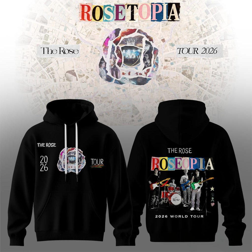 Rosetopia The Rose Tour 2026 Live Session Hoodie The Rose Merch Gifts For Rock Fans Rosetopia The Rose Tour 2026 Live Session Hoodie The Rose Merch Gifts For Rock Fans