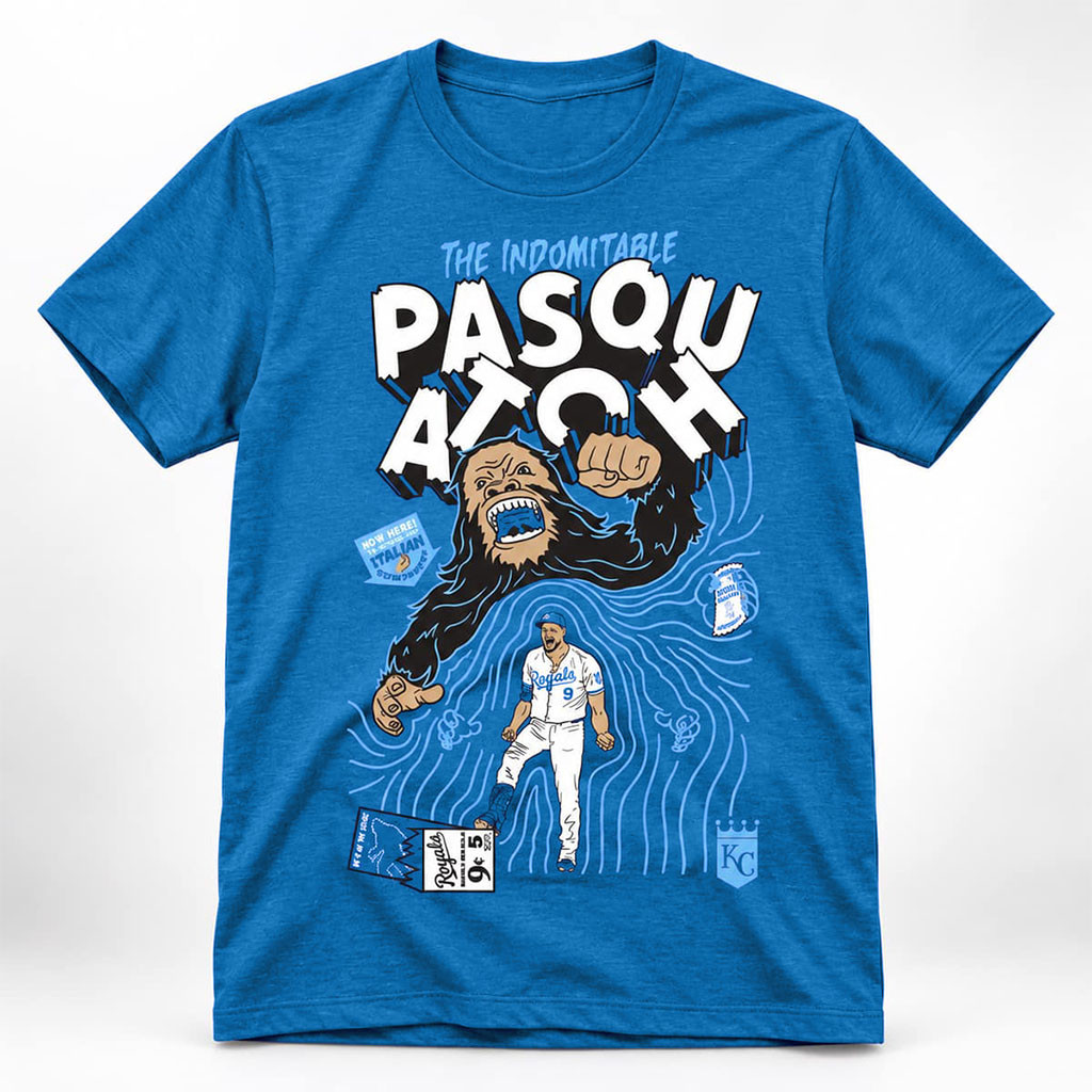 Royals The Indomitable Pasquatch Shirt 2026 Kansas City Royals Merch Gift For Baseball Fans