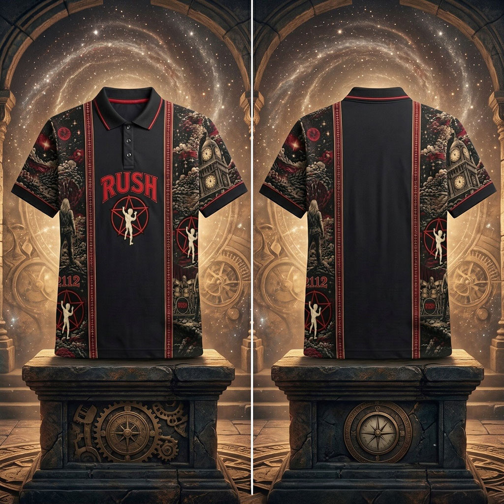 Rush 2112 Starman Polo Shirt Rush Merch Best Gifts For Husband