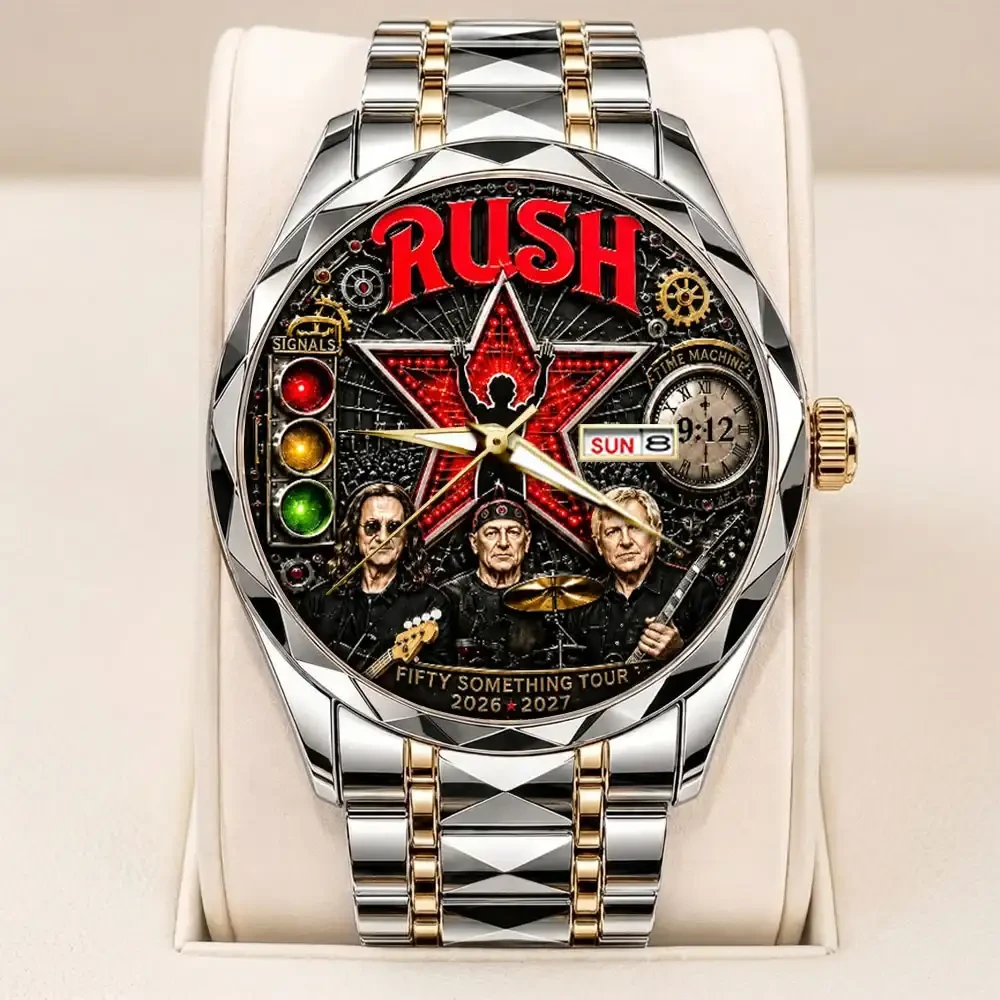 RUSH Alloy Luxury Quartz Watch RUSH Fifty Something Tour Merch Gift For Music Lovers