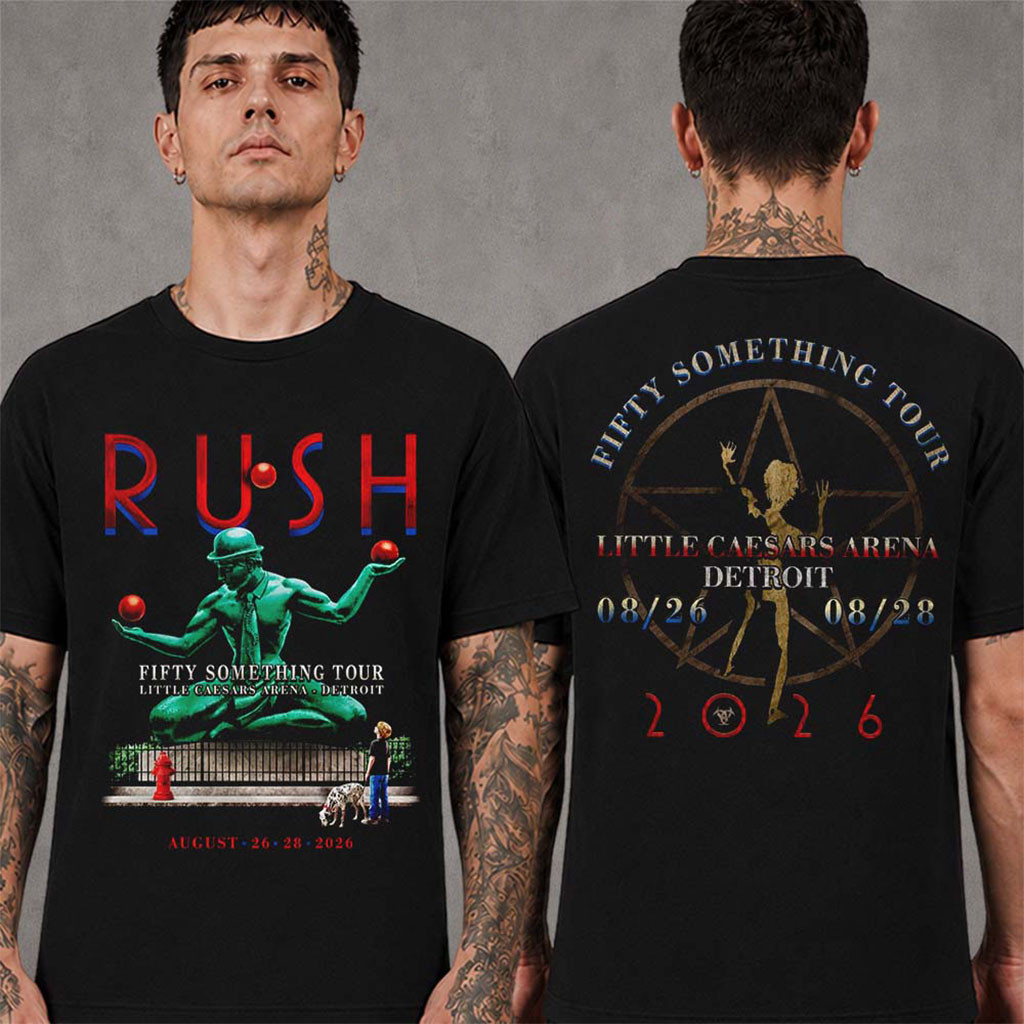 Rush Detroit Michigan 2026 Event City T-Shirt Rush Merch Gifts For Rock Band Fans Rush Detroit Michigan 2026 Event City T-Shirt Rush Merch Gifts For Rock Band Fans