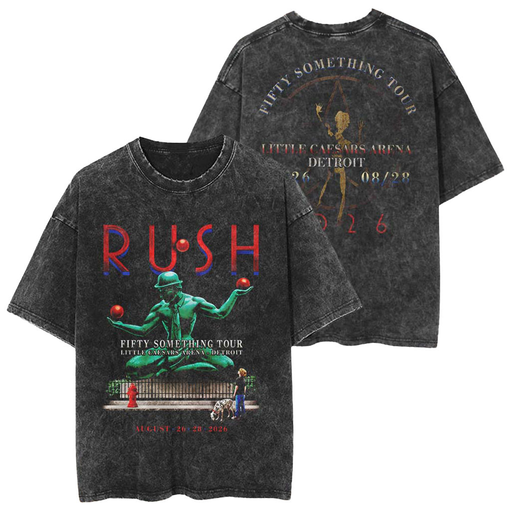 Rush Detroit Michigan 2026 Event City Wash T-Shirt Rush Merch Gifts For Rock Fans