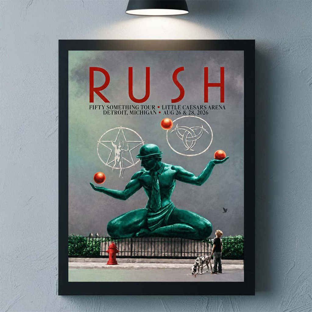 Rush Detroit Michigan 2026 Venue Poster Rush Merch Bedroom Wall Art Gifts For Fans