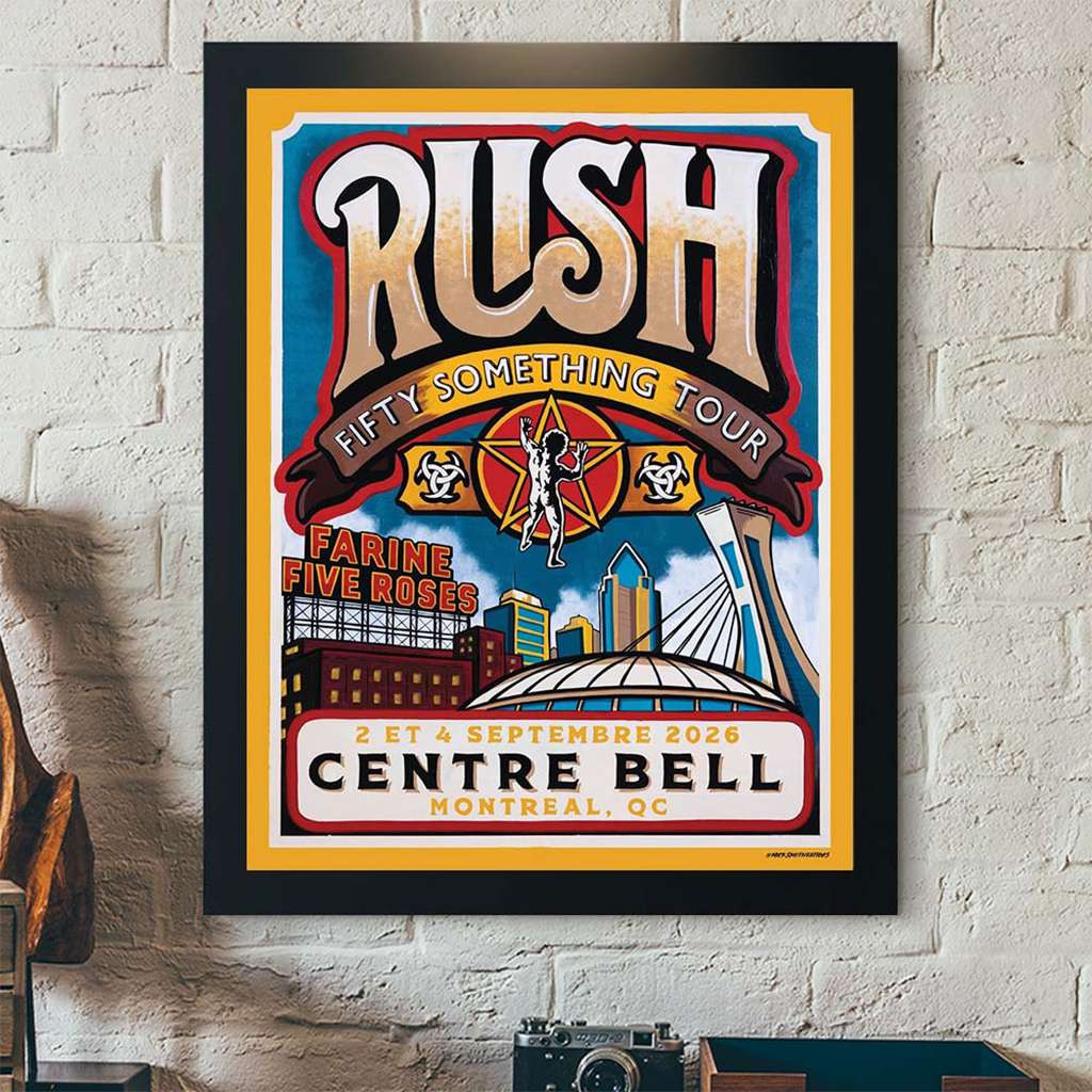 Rush Montreal QC Canada 2026 Event Poster Poster Rush Merch Gifts For Rock Band Fans