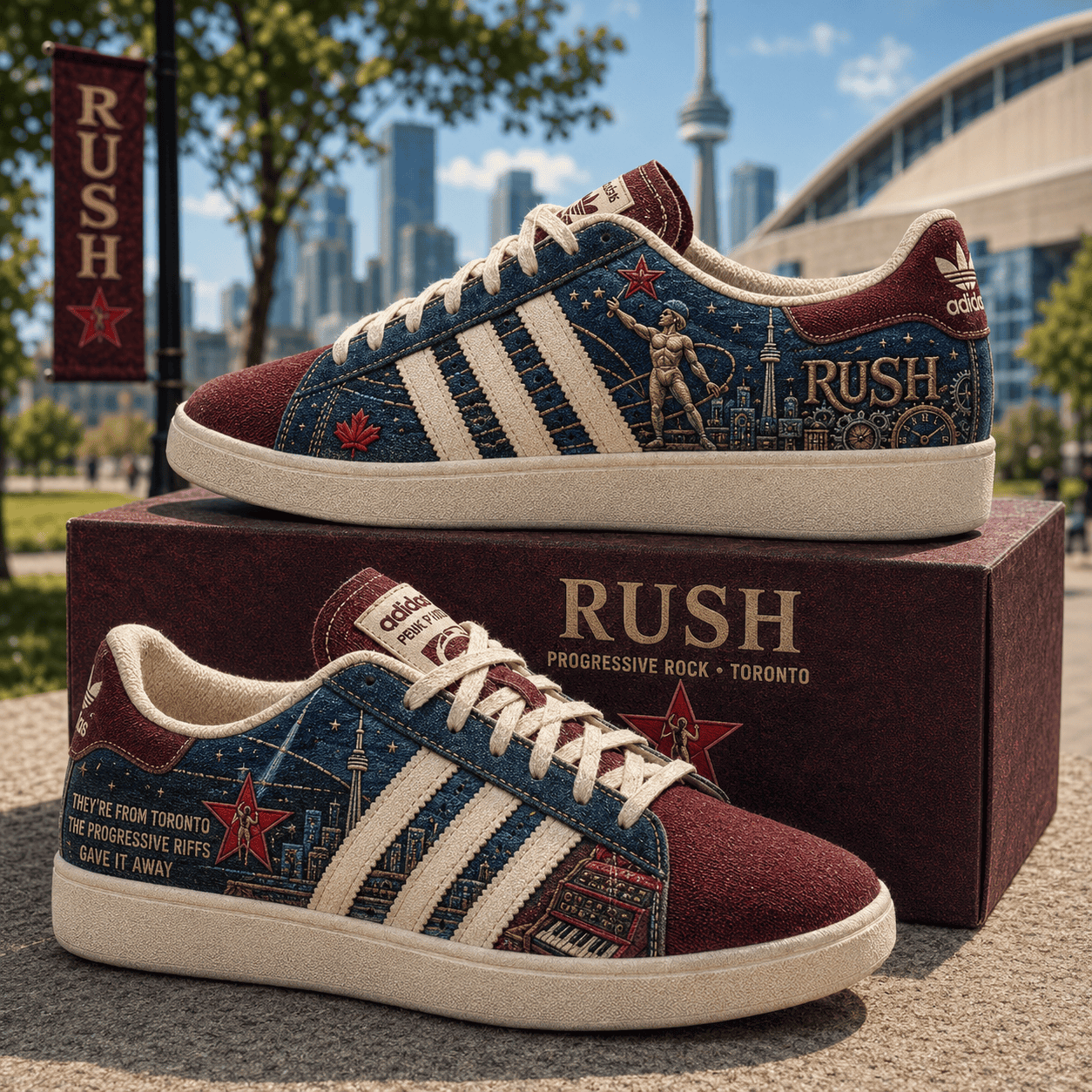 RUSH They're From Toronto The Progressive Riffs Shoes RUSH Band Merch Gift For Music Lovers