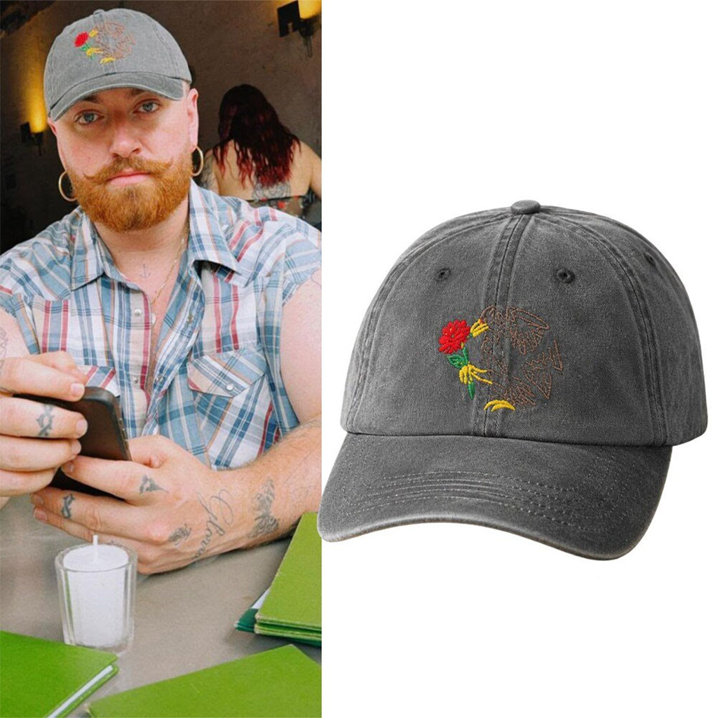 Sam Smith Flower Eagle Hat Embroidered Sam Smith Merch Gifts For Music Lovers