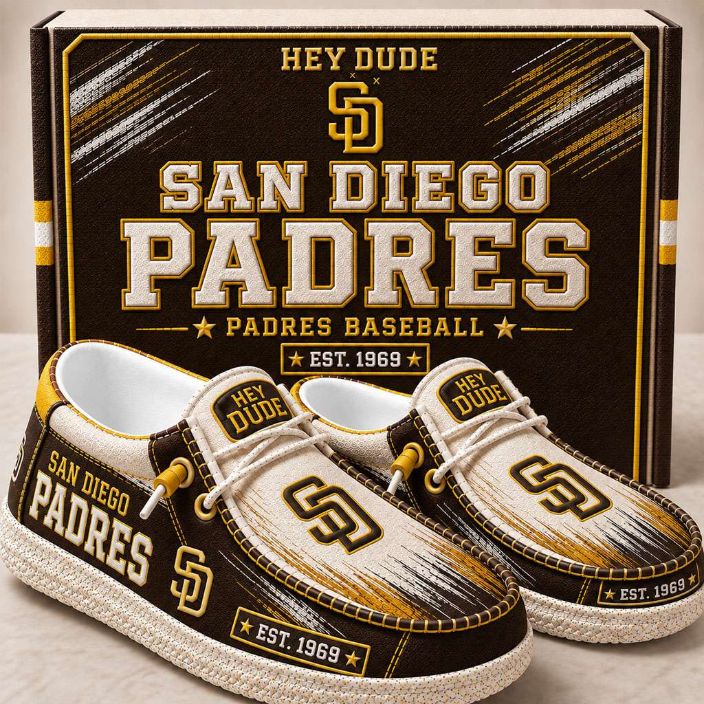 San Diego Padres Merch Est 1969 San Diego Baseball Slip-On Loafers Gift Ideas For Son
