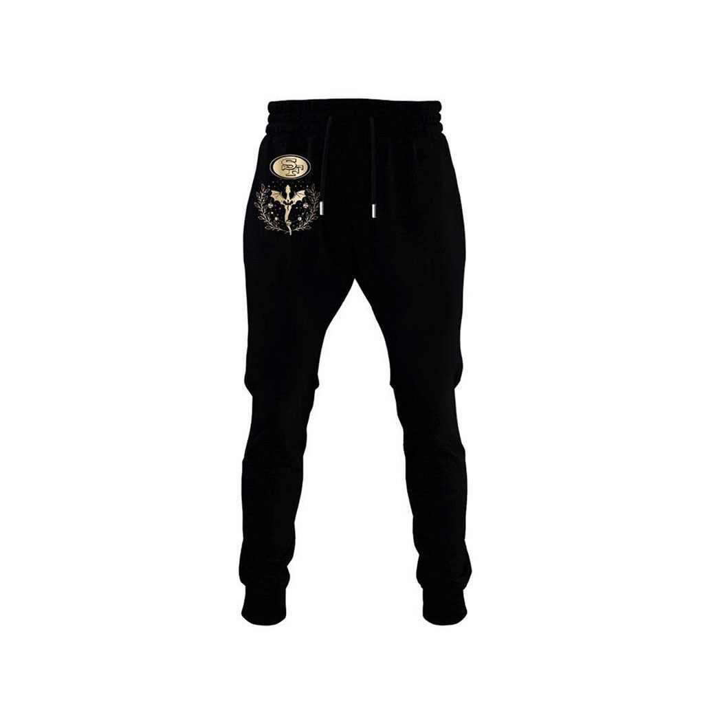San Francisco 49ers Dragon Wing Fantasy Night 2026 Sweatpants SF 49ers Merch Fan Apparel Black
