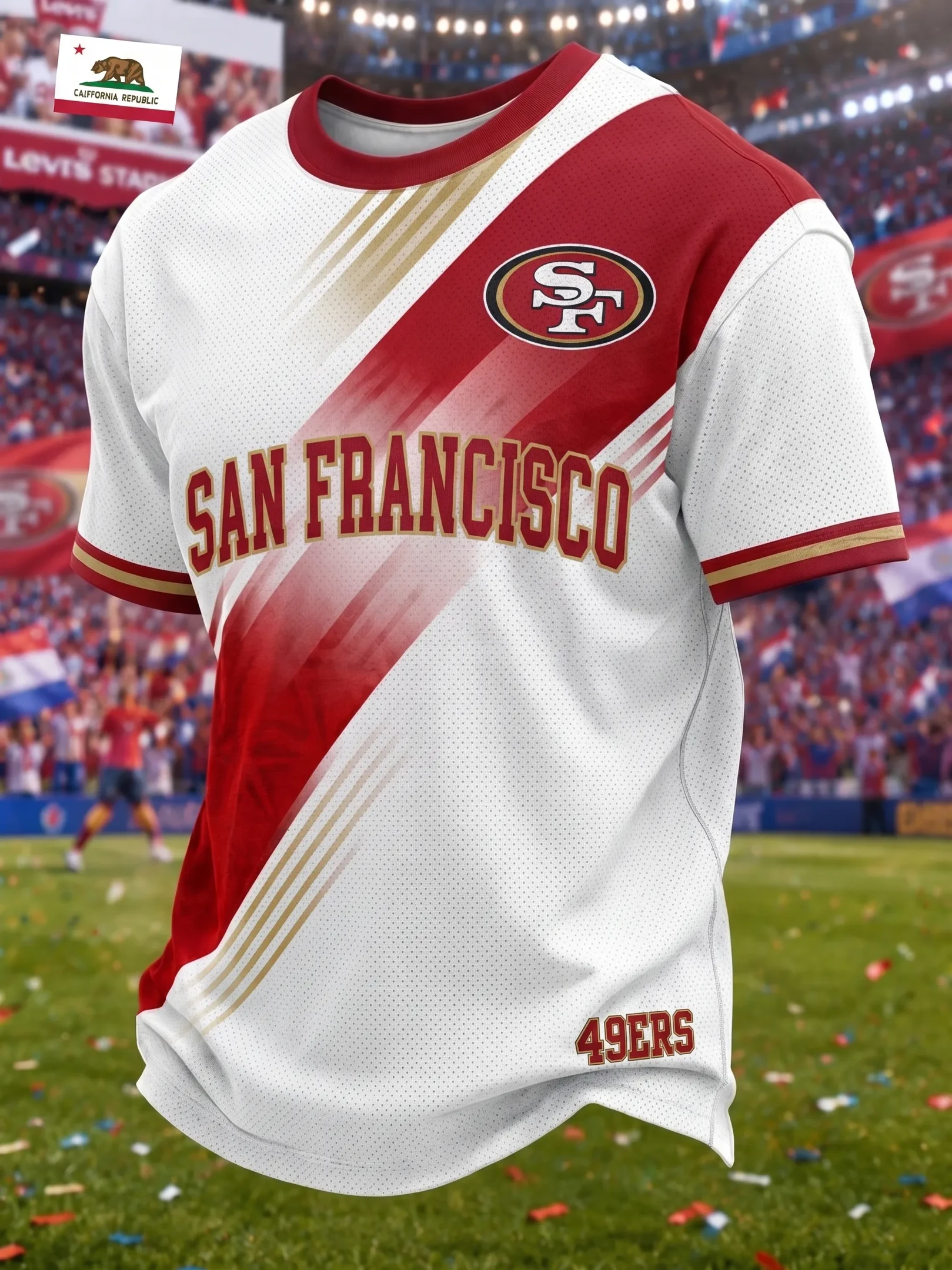 San Francisco 49ers Football T-Shirt Sunday Game Day Tailgate Fan Outfit 49ers Merch Fan Gift San Francisco 49ers Football T-Shirt Sunday Game Day Tailgate Fan Outfit 49ers Merch Fan Gift
